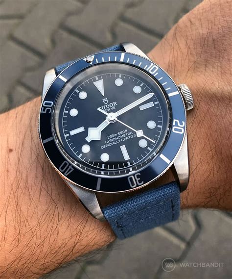 tudor blaken|tudor black bay blue.